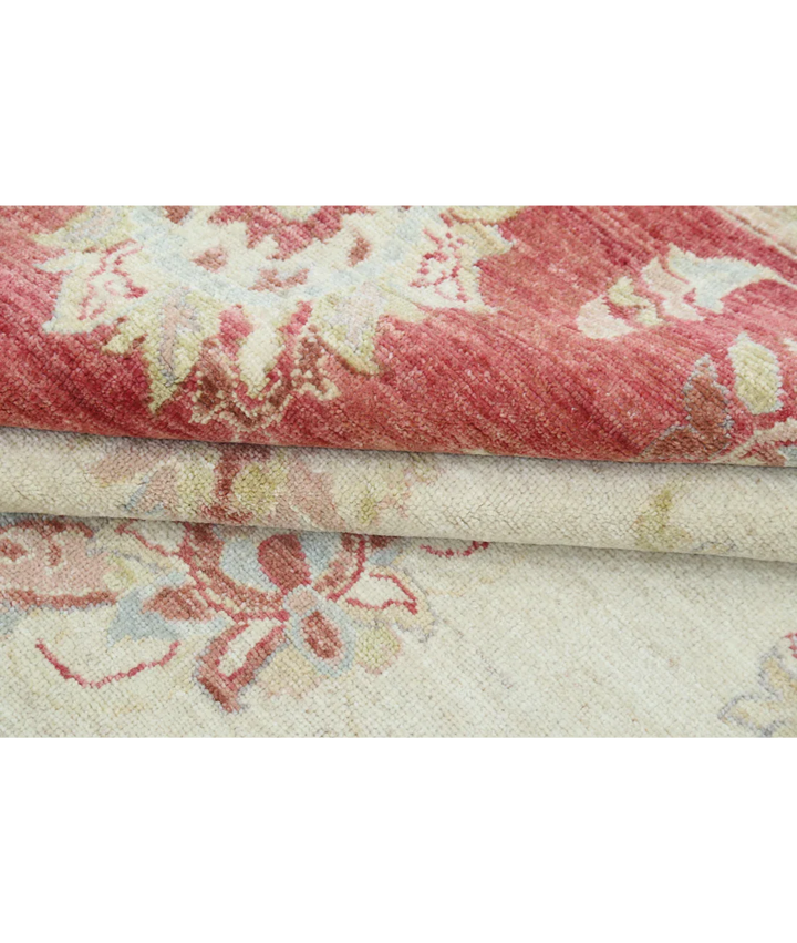 Ivory Afghan Ziegler Rug 9' 10" x 14' 0" Hand-Knotted view