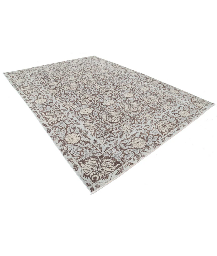 Hand Knotted Ziegler Wool Rug 8' 11" x 12' 3" - No. AT462048