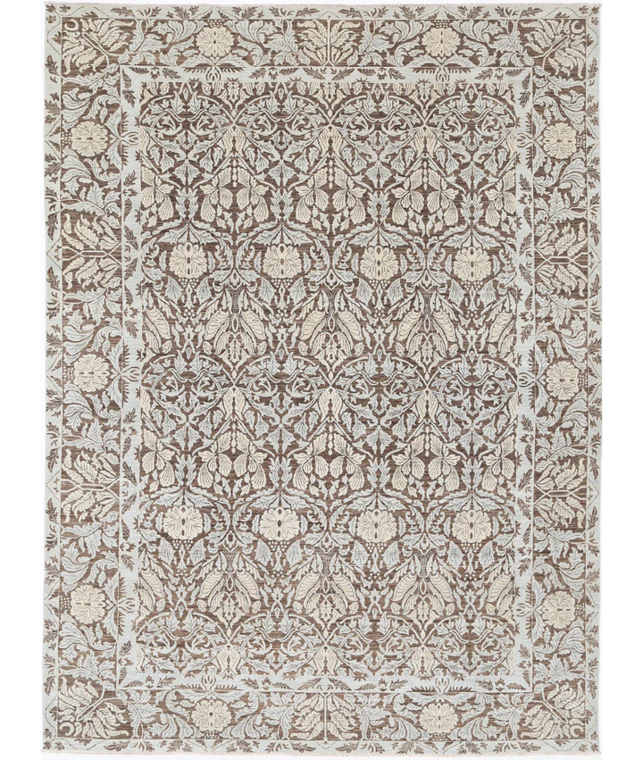 Hand Knotted Ziegler Wool Rug 8' 11" x 12' 3" - No. AT462048