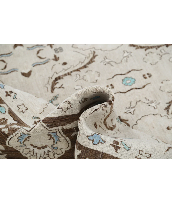 Ivory Afghan Ziegler Rug 7' 10" x 9' 7" Hand-Knotted view