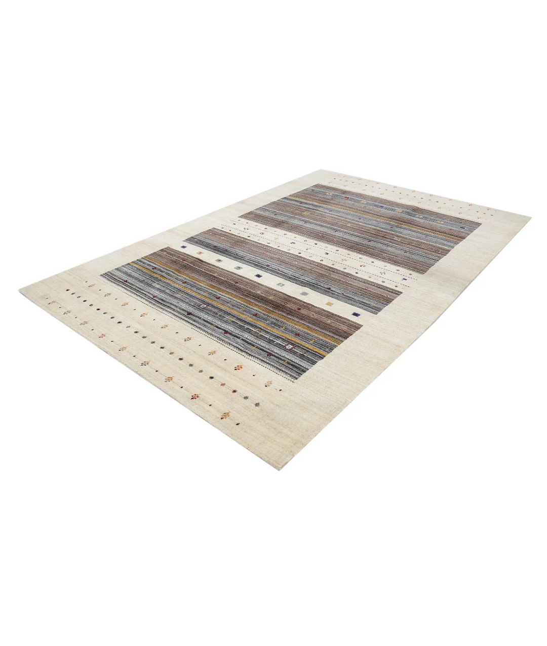 Hand Made Lori Wool Rug 6' 7" x 9' 9" - No. AT26969