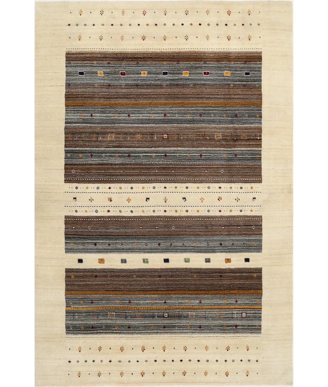 Hand Made Lori Wool Rug 6' 7" x 9' 9" - No. AT26969