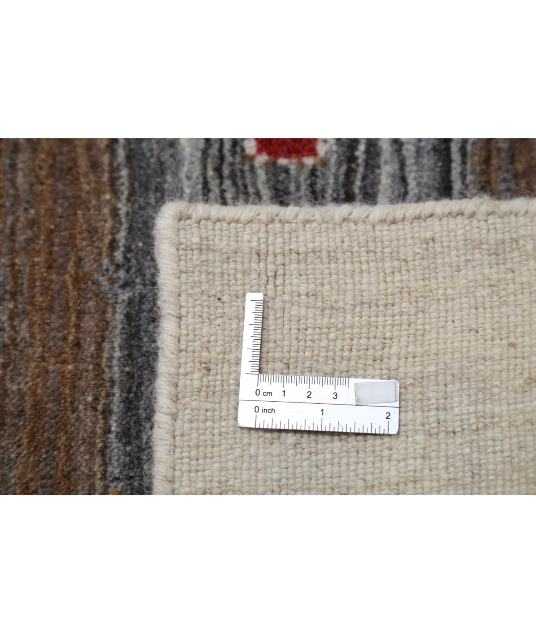 Ivory Indian Lori Rug 5' 8" x 7' 10" Hand-Knotted detail