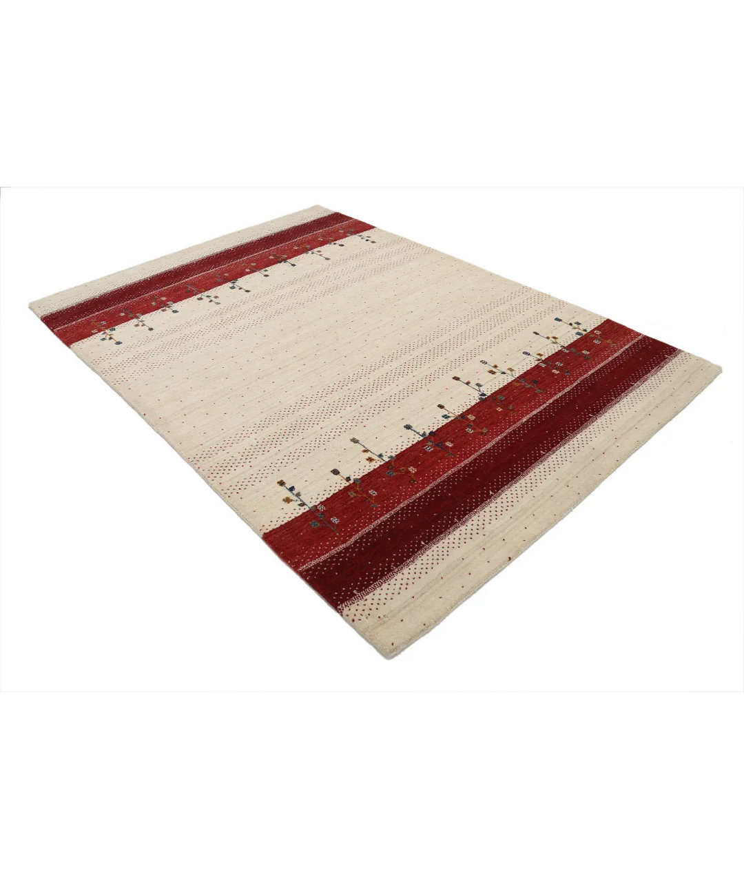 Hand Made Lori Wool Rug 5' 4" x 7' 6" - No. AT57035