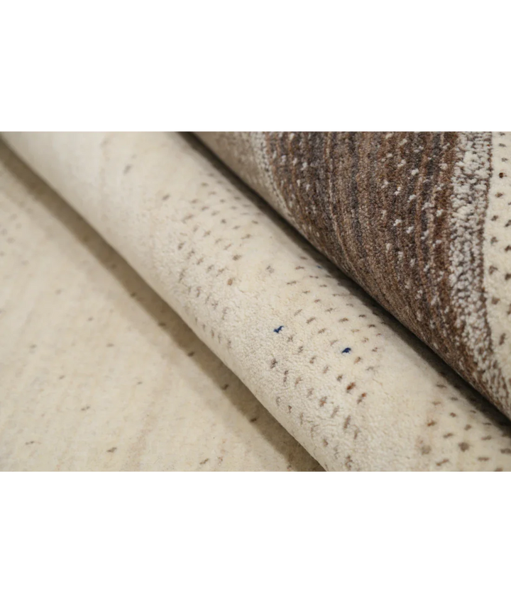 Ivory Indian Oriental Rug 6' 5" x 8' 1" Hand-Knotted view