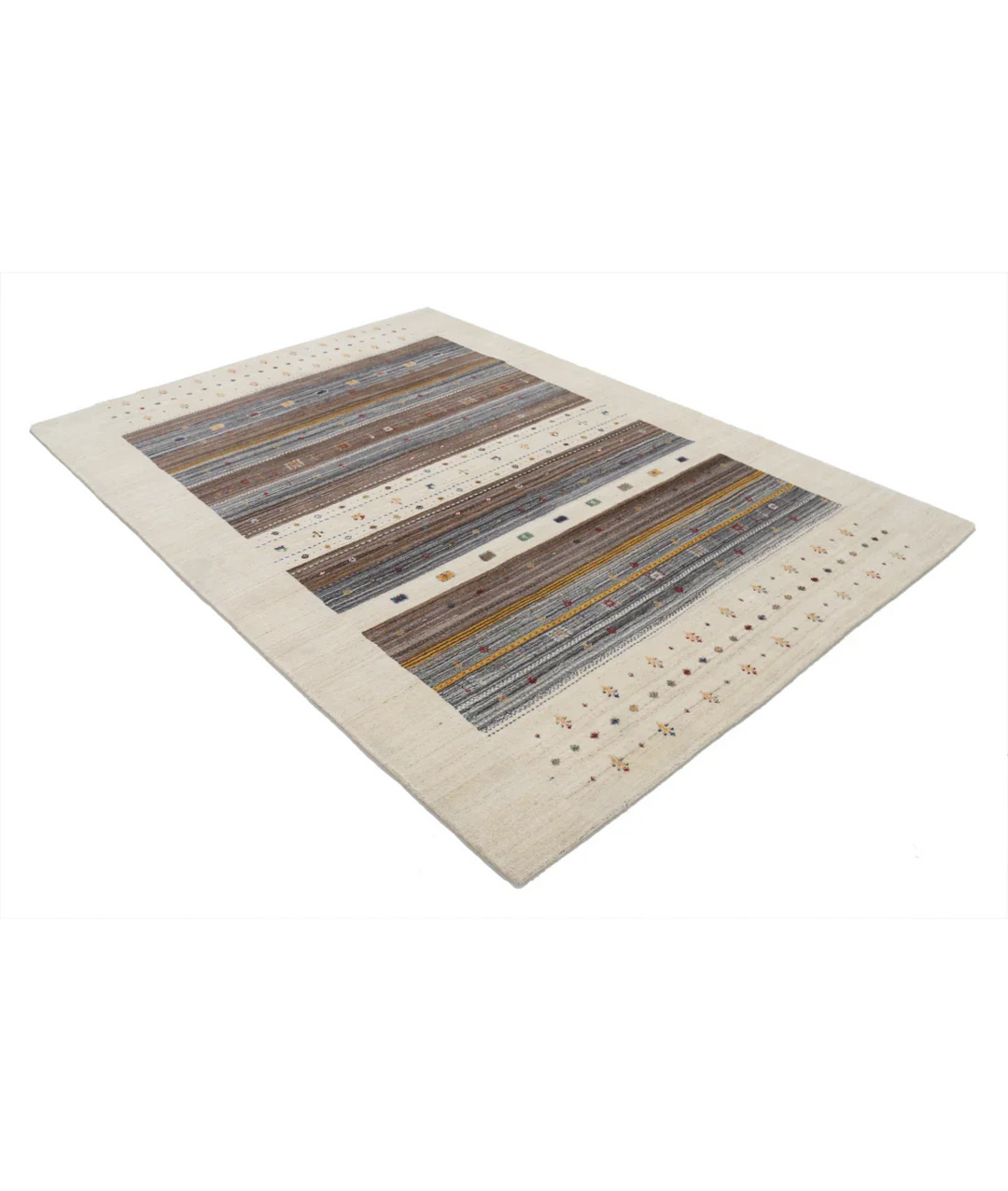 Hand Made Lori Wool Rug 5' 7" x 7' 11" - No. AT91521