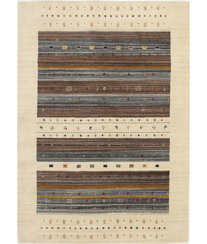 Hand Made Lori Wool Rug 5' 7" x 7' 11" - No. AT91521