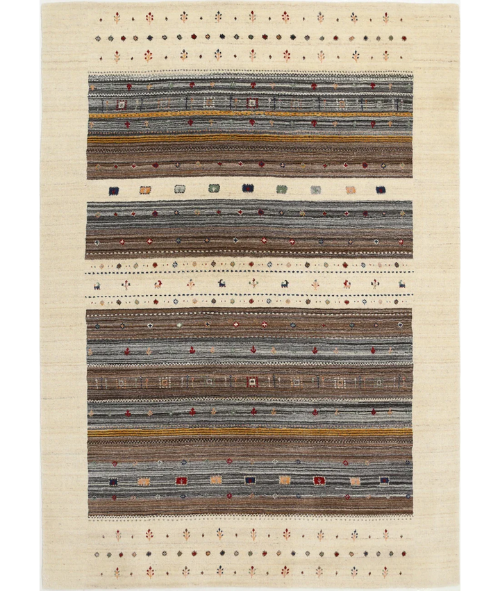 Hand Made Lori Wool Rug 5' 8" x 7' 10" - No. AT46667