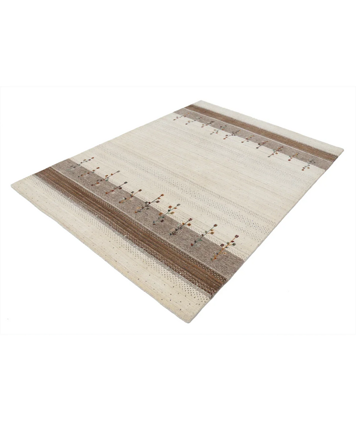 Hand Made Lori Wool Rug 5' 3" x 7' 4" - No. AT53915