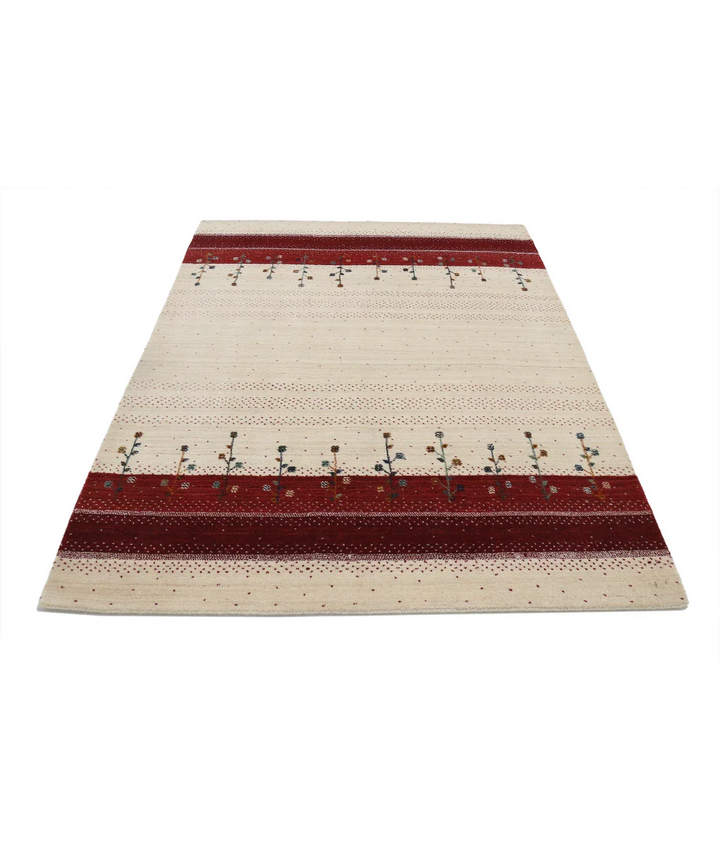 Hand Made Lori Wool Rug 4' 8" x 6' 6" - No. AT23619