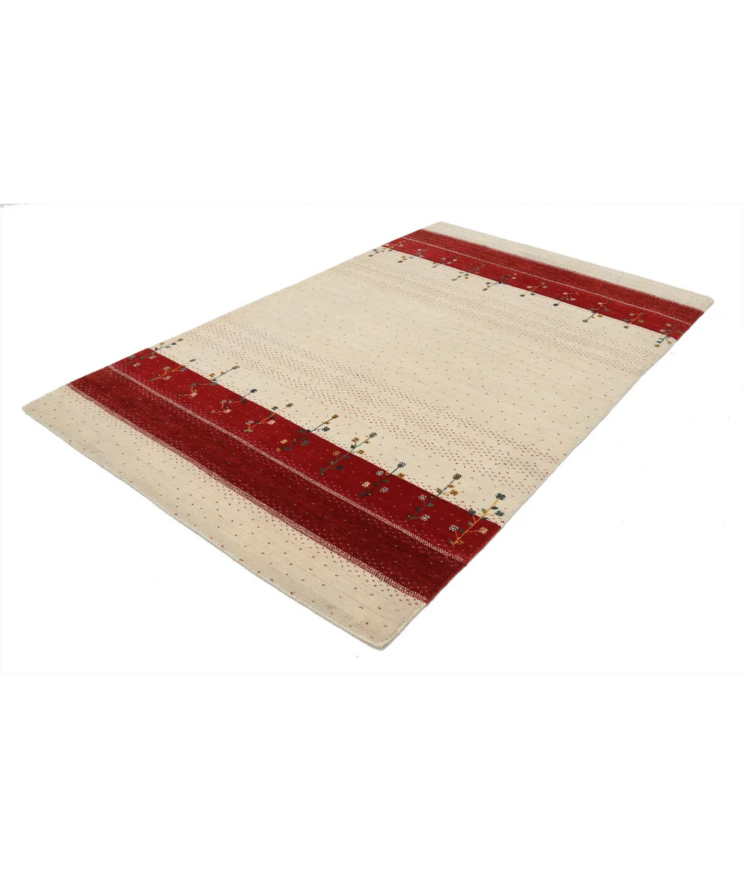 Hand Made Lori Wool Rug 5' 1" x 8' 0" - No. AT98256