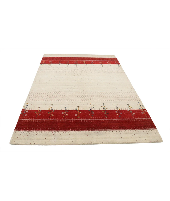 Hand Made Lori Wool Rug 5' 1" x 8' 0" - No. AT98256