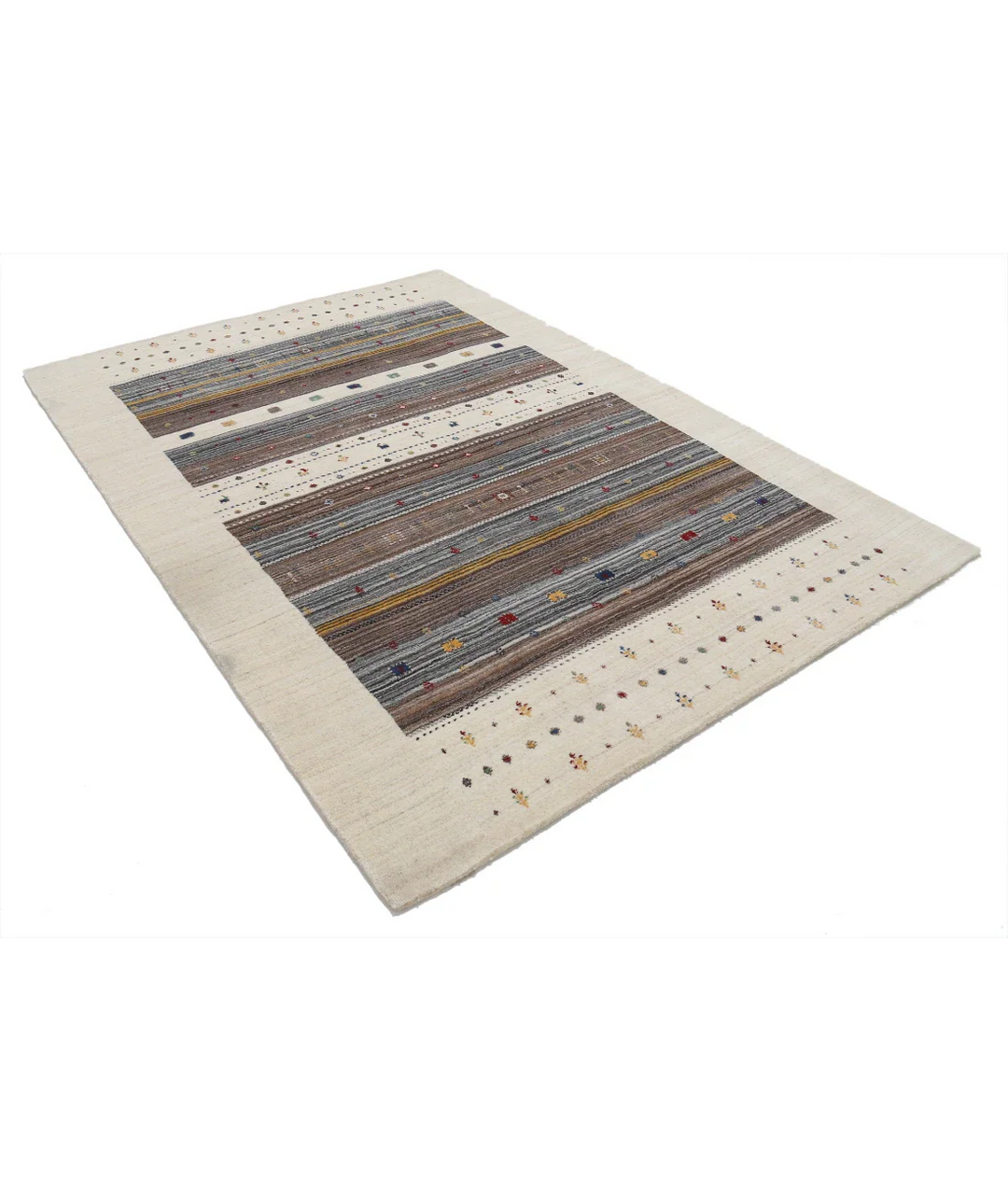 Hand Made Lori Wool Rug 5' 7" x 7' 10" - No. AT53058