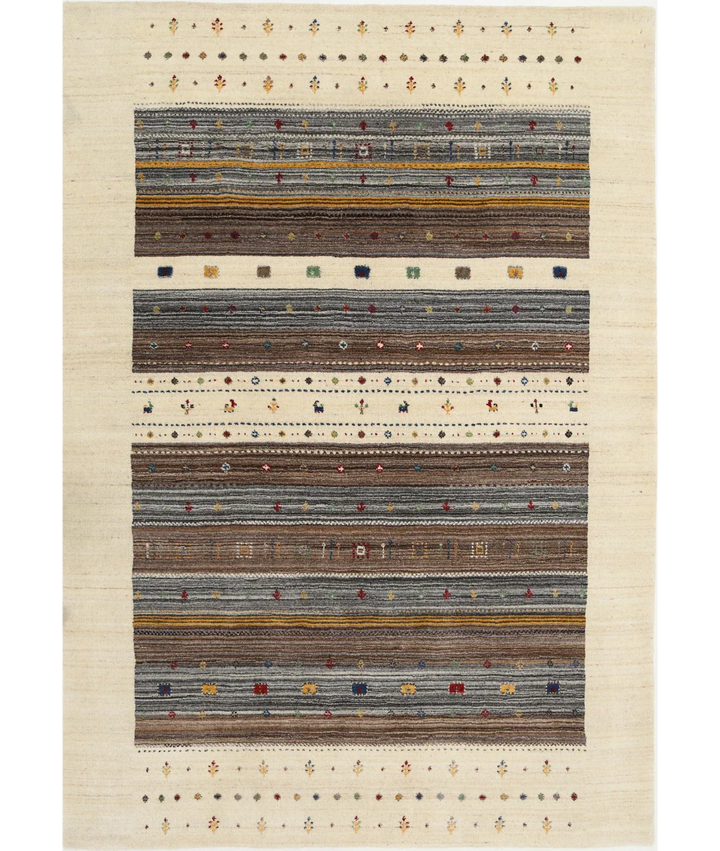Hand Made Lori Wool Rug 5' 7" x 7' 10" - No. AT53058