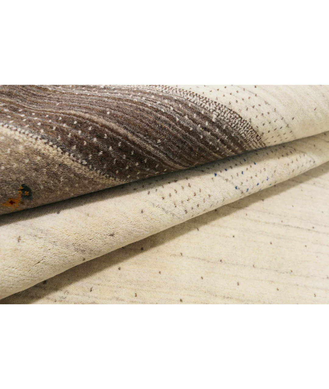 Ivory Indian Oriental Rug 5' 7" x 8' 0" Hand-Knotted view