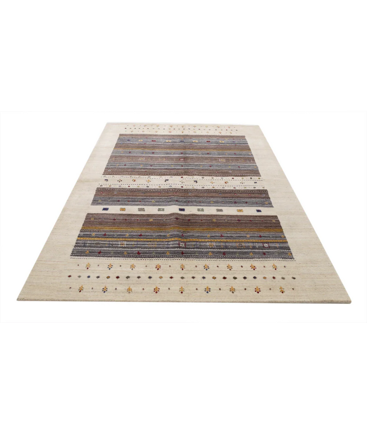 Hand Made Lori Wool Rug 5' 8" x 7' 10" - No. AT87258