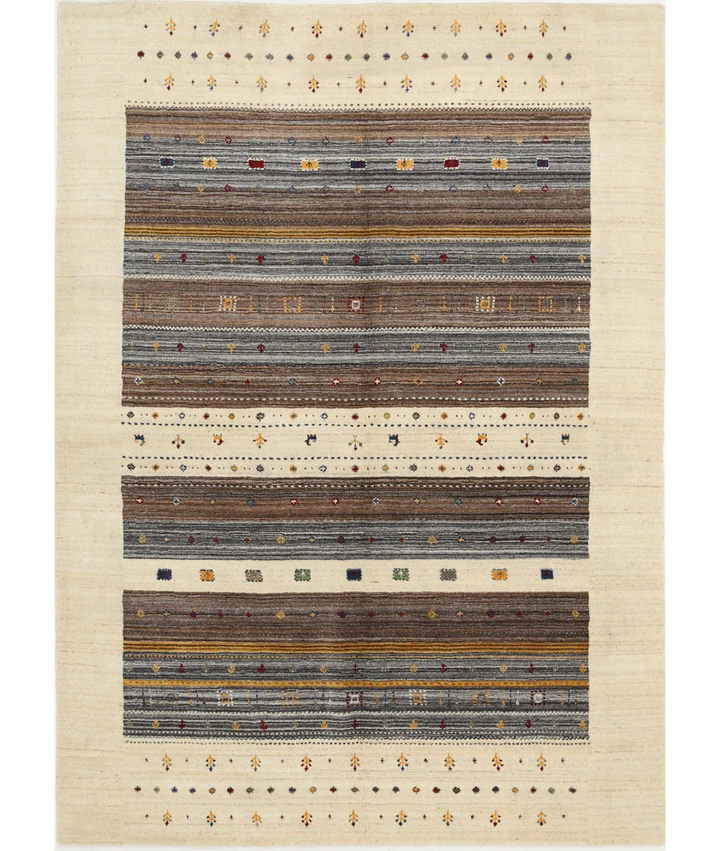 Hand Made Lori Wool Rug 5' 8" x 7' 10" - No. AT10082