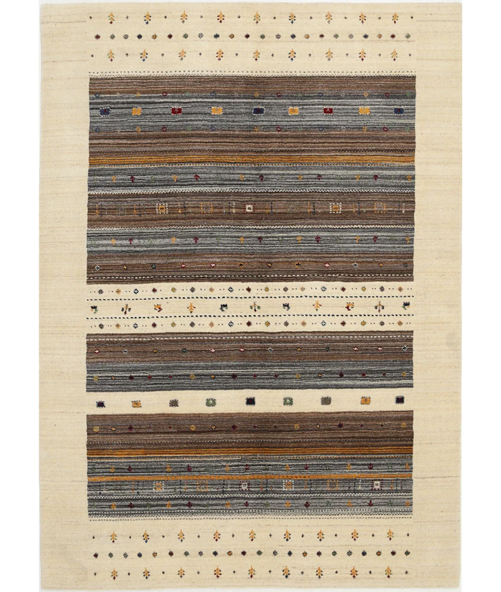 Hand Made Lori Wool Rug 5' 8" x 7' 10" - No. AT61739