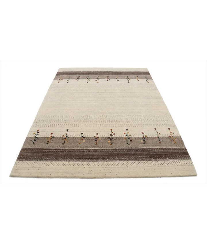 Hand Made Lori Wool Rug 5' 3" x 7' 7" - No. AT57203