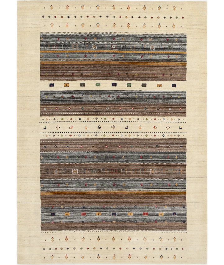 Hand Made Lori Wool Rug 5' 9" x 7' 10" - No. AT43531