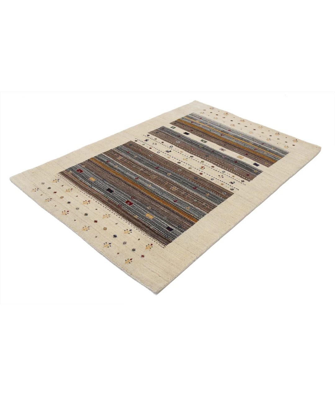 Hand Made Lori Wool Rug 4' 0" x 5' 11" - No. AT94600