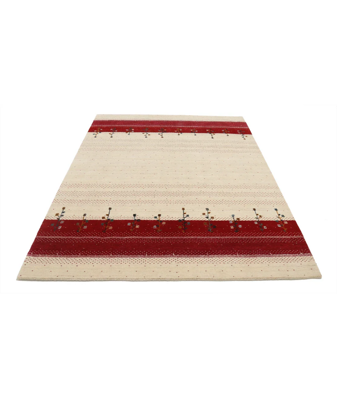 Hand Made Lori Wool Rug 5' 4" x 7' 5" - No. AT61612