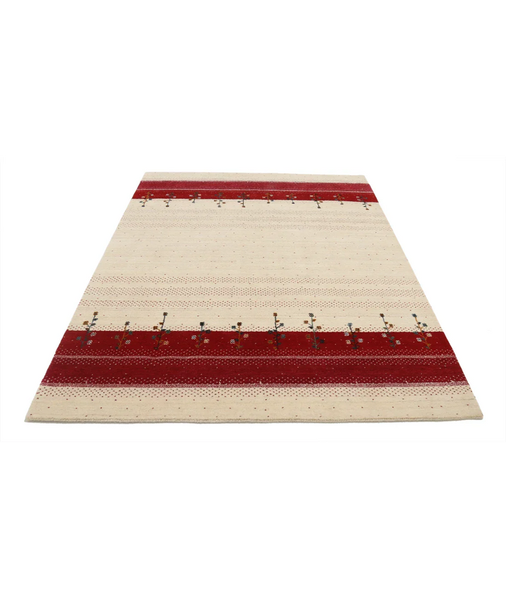 Hand Made Lori Wool Rug 5' 4" x 7' 5" - No. AT61612