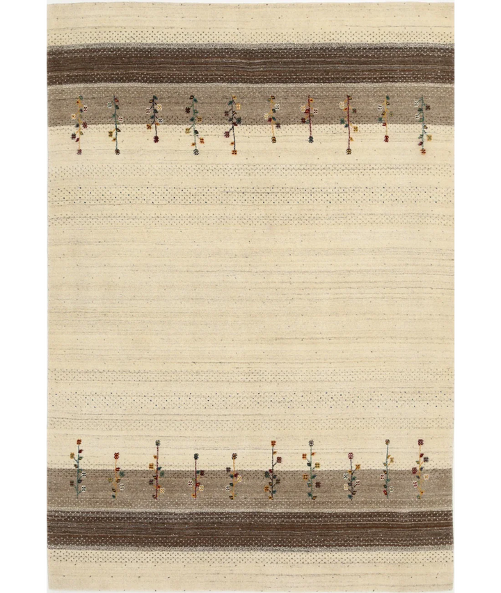 Hand Made Lori Wool Rug 5' 3" x 7' 7" - No. AT64896