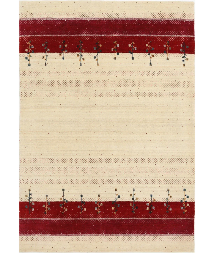 Hand Made Lori Wool Rug 5' 2" x 7' 5" - No. AT93086