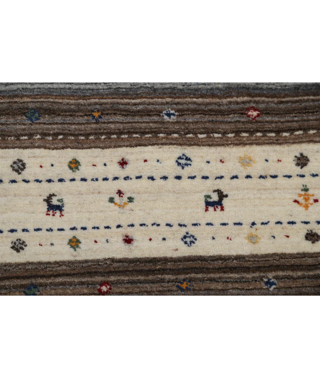 Hand Made Lori Wool Rug 4' 0" x 5' 10" - No. AT15373
