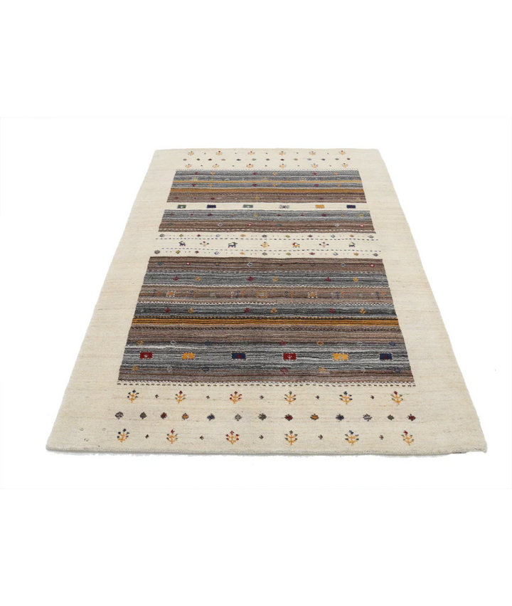 Hand Made Lori Wool Rug 4' 1" x 5' 11" - No. AT19416
