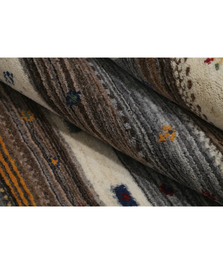 Hand Made Lori Wool Rug 4' 0" x 5' 11" - No. AT91504