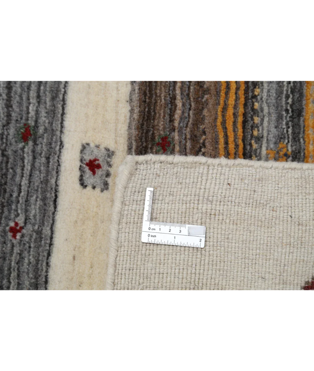 Hand Made Lori Wool Rug 4' 0" x 5' 11" - No. AT91504