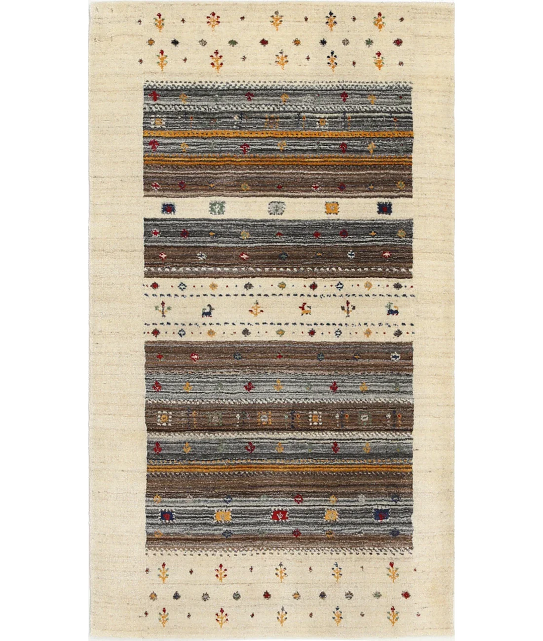 Hand Made Lori Wool Rug 3' 0" x 5' 3" - No. AT21982