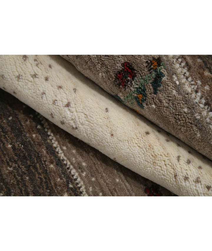Ivory Indian Oriental Rug 2' 9" x 3' 11" Hand-Knotted view