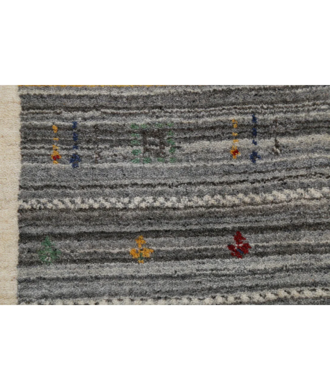 Ivory Indian Lori Rug 8' 3" x 11' 4" Hand-Knotted close-up