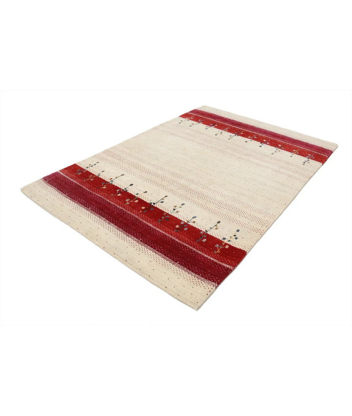 Hand Made Lori Wool Rug 5' 2" x 7' 6" - No. AT79355