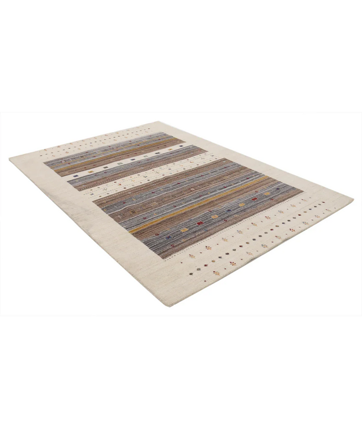 Hand Made Lori Wool Rug 5' 8" x 7' 7" - No. AT82113