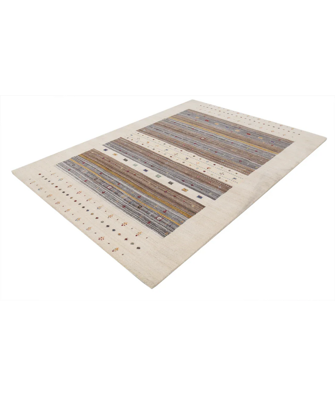 Hand Made Lori Wool Rug 5' 8" x 7' 7" - No. AT82113