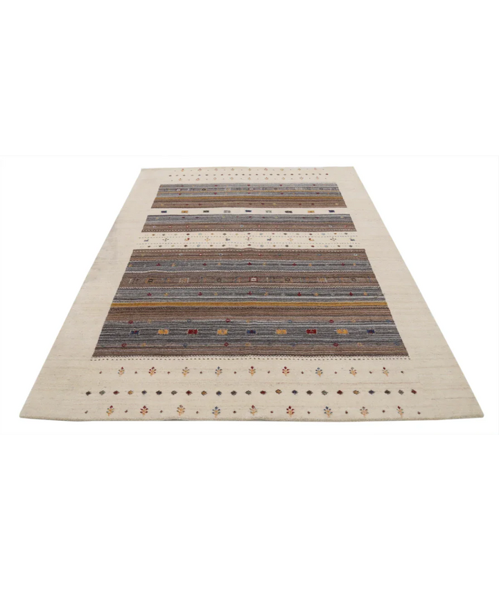 Hand Made Lori Wool Rug 5' 8" x 7' 7" - No. AT82113