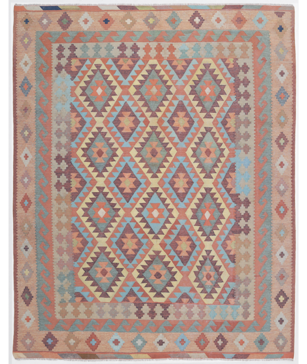 Hand Woven Kafkas Kilim Wool Kilim 7'  11" x 10'  0" - No. AT68018