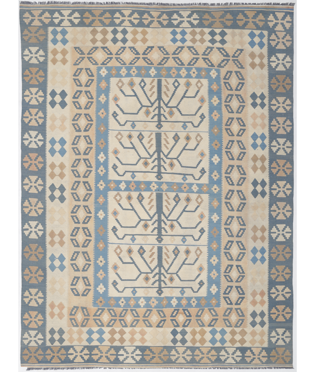 Hand Woven Kafkas Kilim Wool Kilim 8'  8" x 11'  8" - No. AT25206