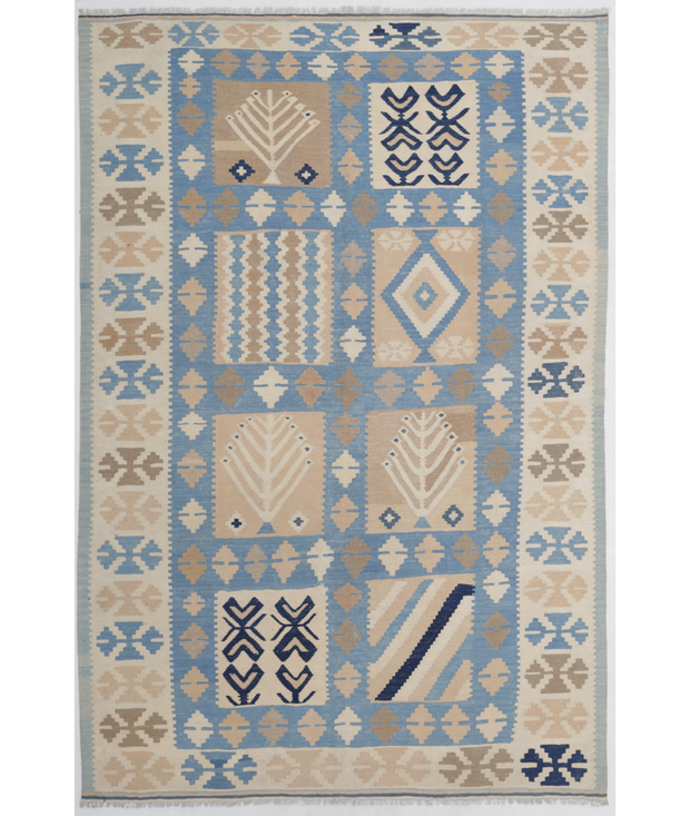 Hand Woven Kafkas Kilim Wool Kilim 5'  8" x 8'  8" - No. AT72431