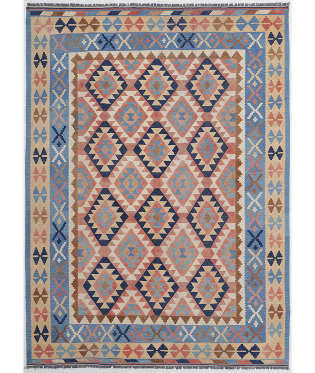 Hand Woven Kafkas Kilim Wool Kilim 8'  3" x 11'  5" - No. AT27894