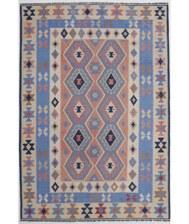 Hand Woven Kafkas Kilim Wool Kilim 6'  0" x 8'  10" - No. AT49693