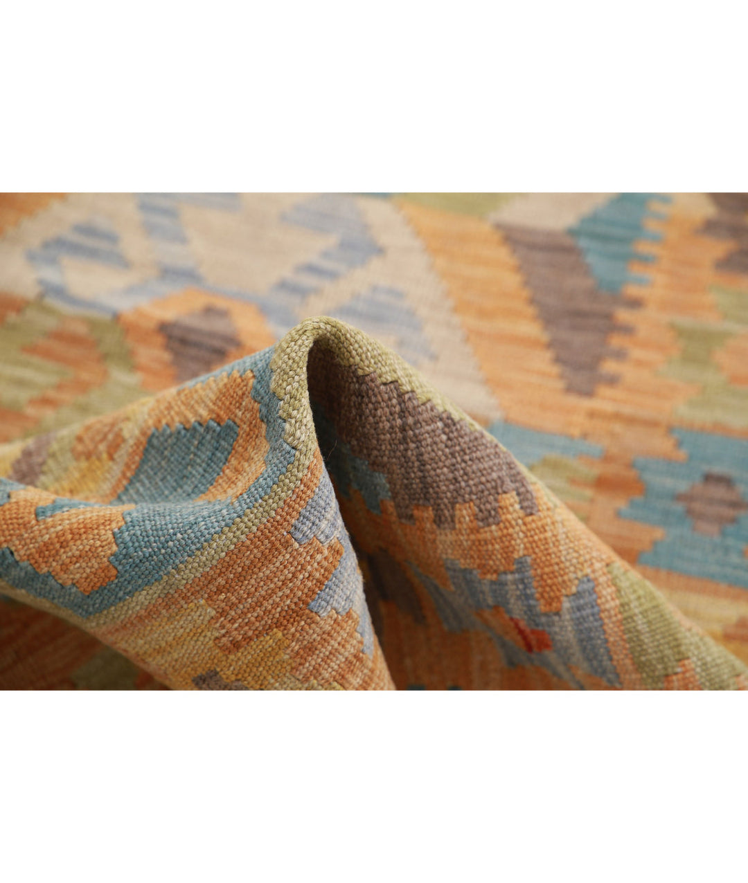 Afghan Maimana Kilim Rug 2' 8" x 3' 11" Hand-Woven | No. AT24936