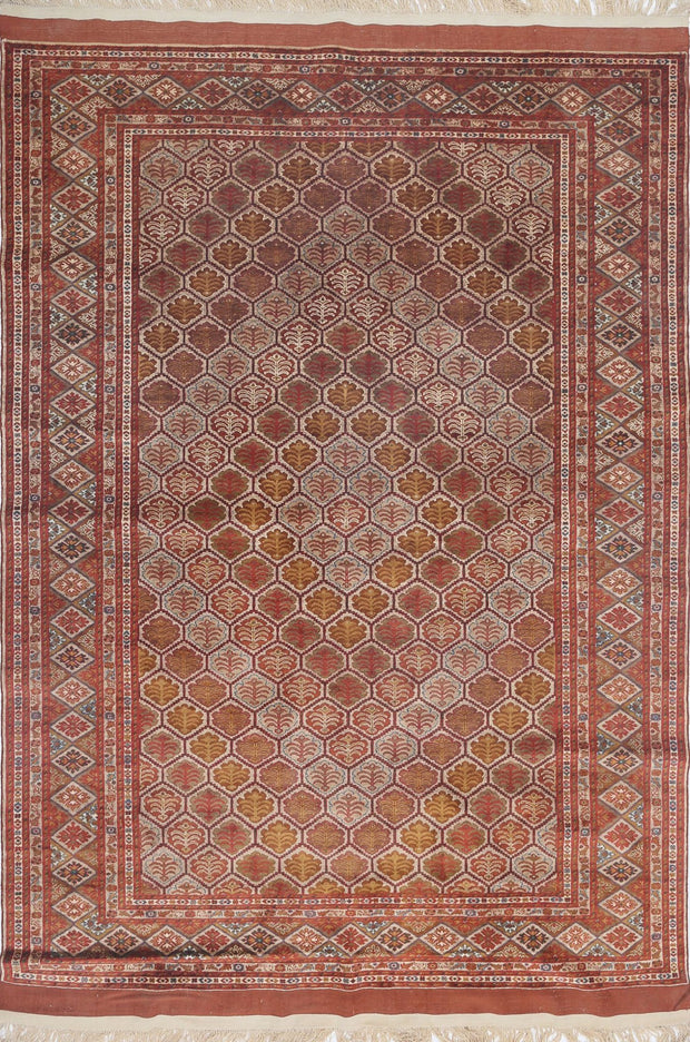 Hand Knotted Tribal Silk Tane Silk Rug 4' 9" x 6' 9" - No. AT44829