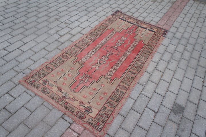 Turkish Oushak Runner Rug Hand-Knotted