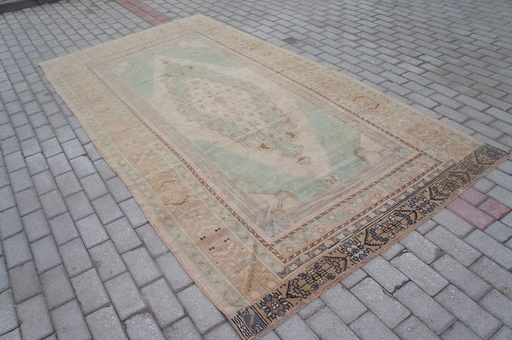 Rust Turkish Runner Rug 5' 2" x 10' Hand-Knotted detail