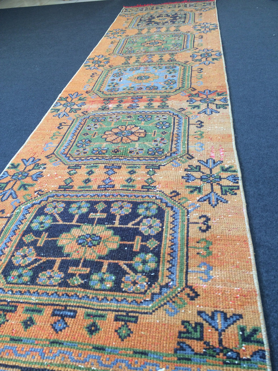 Rust Turkish Ziegler Rug Hand-Knotted